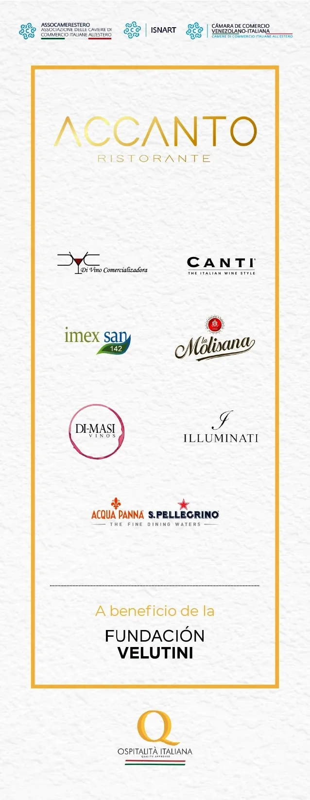 Cena Excelencia Italiana - Accanto Ristorante (Sold out - Agotada) — miniatura 2