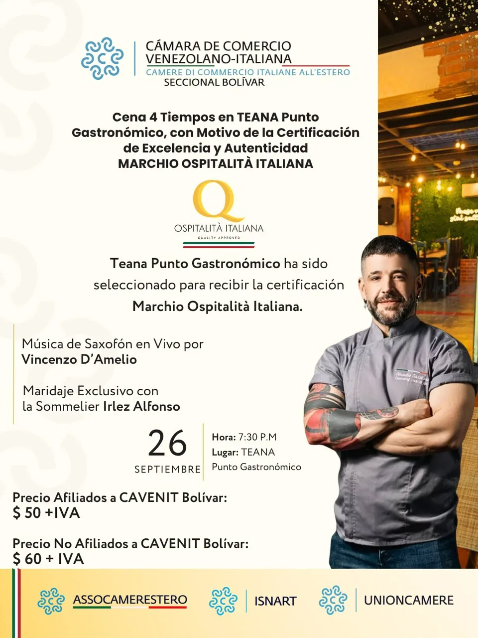CENA: Excelencia Italiana- Teana Punto  Gastronomico — miniatura 2