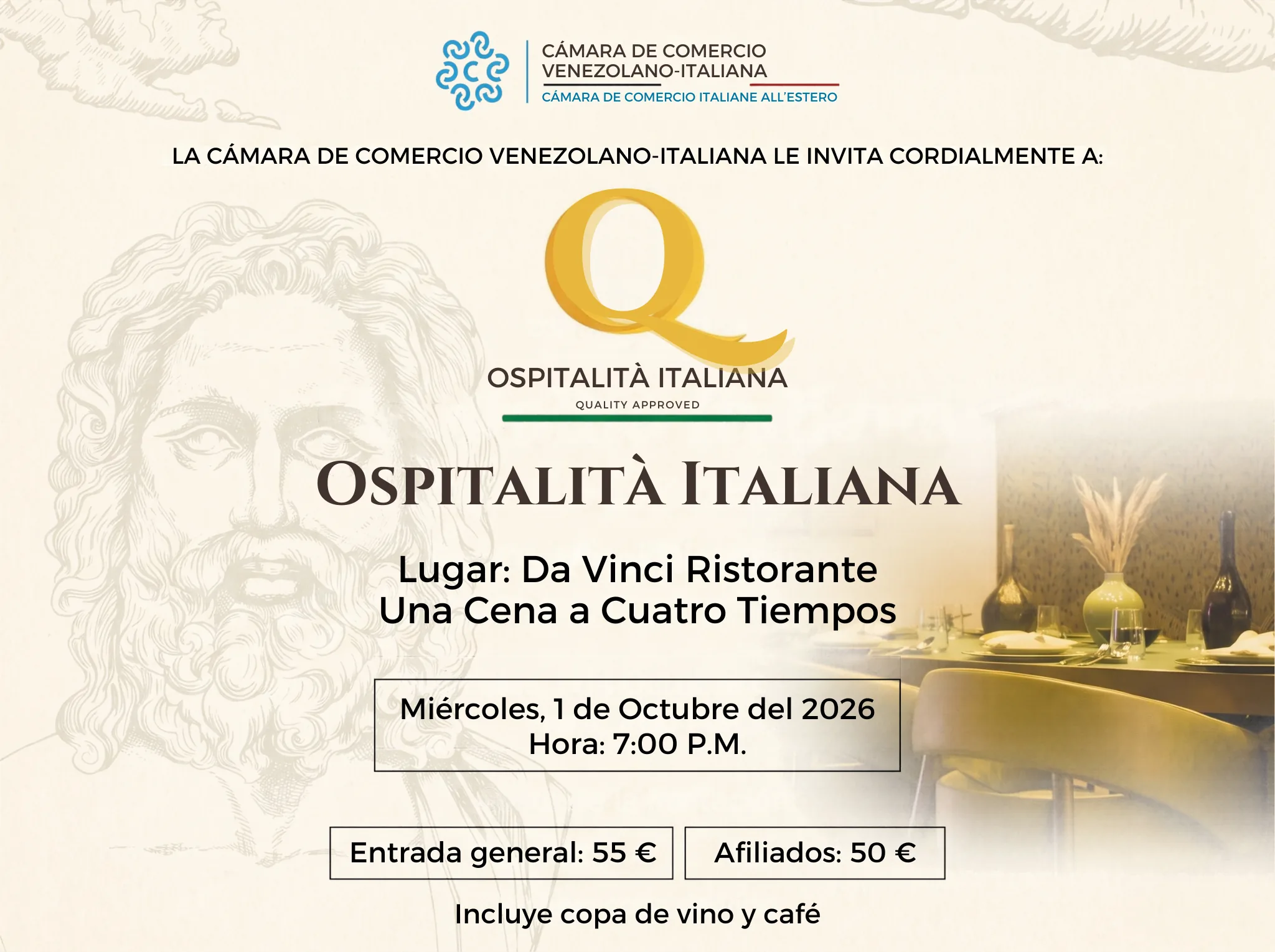 Cavenit Presenta 'Ospitalità Italiana': Una Cena de Excelencia en Da Vinci Ristorante